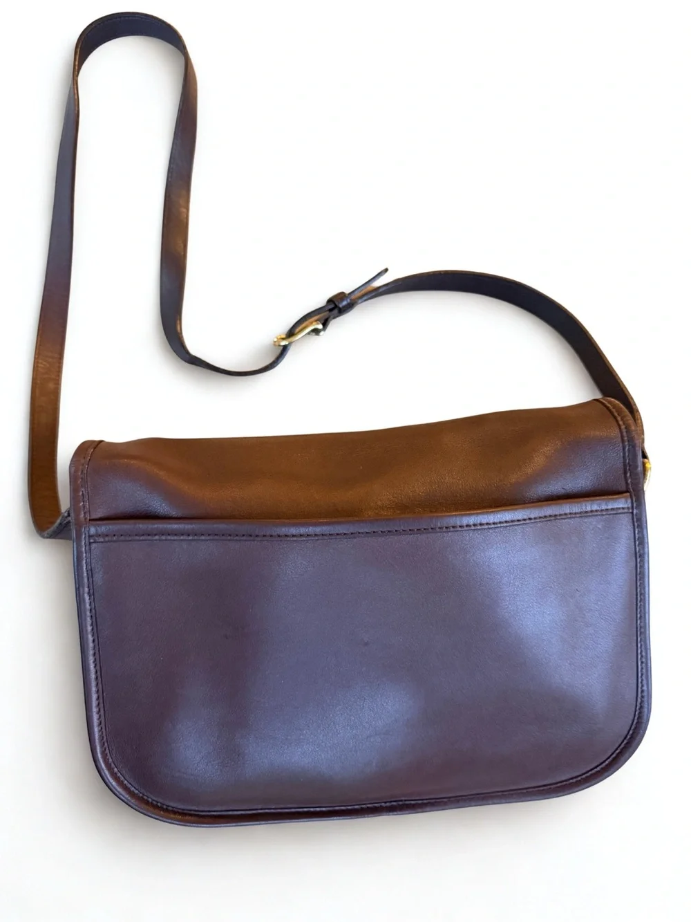 COACH 🌟👜 Pristine Vintage Mahogany Leather City Bag 9790 Crossbody w/ Dust Bag - Picture 2 of 11